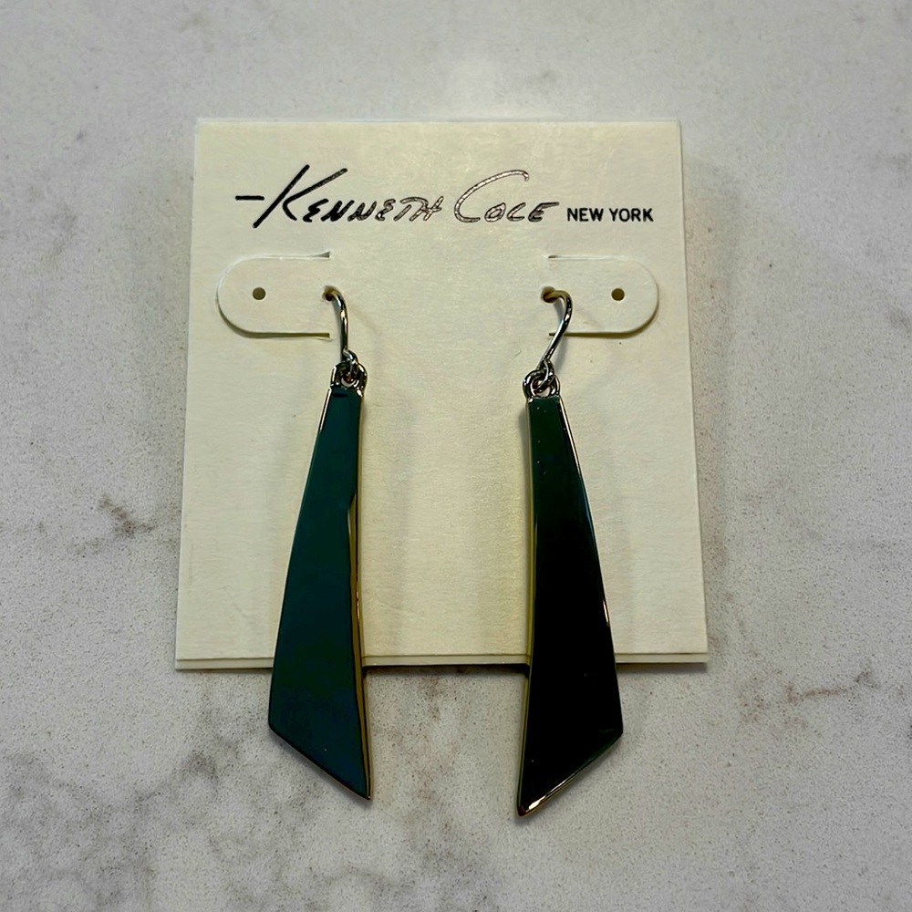 Kenneth Cole gold earrings.